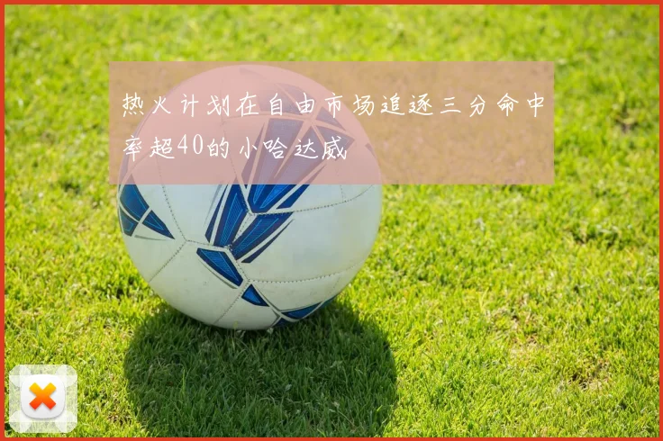 热火计划在自由市场追逐三分命中率超40的小哈达威
